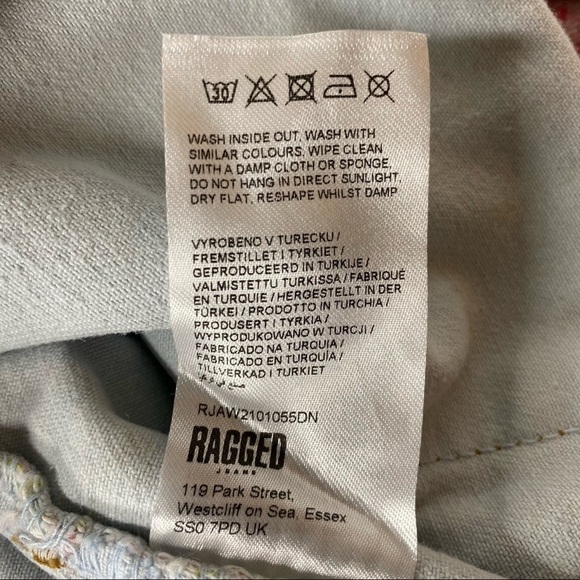 NWT Ragged Jeans Hot Rod Jean Mixed Check Mom Jeans. Size 32 - Picture 13 of 14